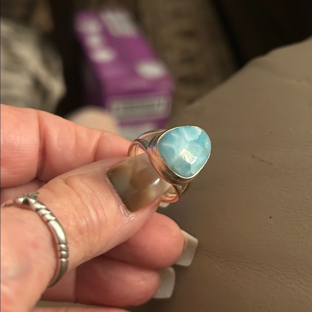 LARIMAR RING - Picture 3 of 12